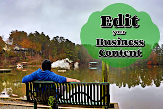 edit your business content, website copy, marketing material, reports