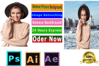 professionally remove background from image, cut out photos