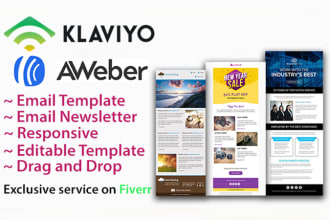 create klaviyo and aweber email template newsletter