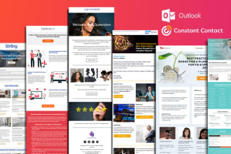 create outlook and constant contact email template newsletter