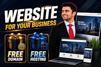 build a premium wordpress website with domain and hosting as a bonus
