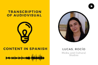 transcribe an audio or video in spanish