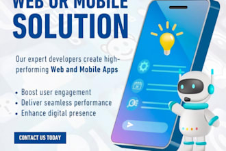 create a custom user friendly web or mobile app developer