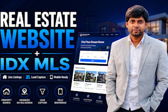 build realtor real estate website with idx mls integration