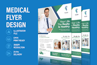 do medical flyer, dental flyer, medical poster, dl flyer and health care poster