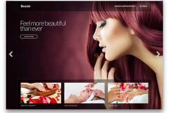 develop spa and beauty salon wordpress website
