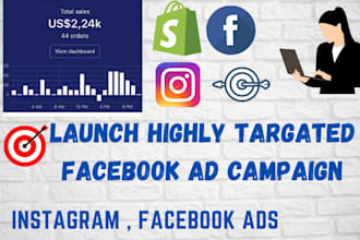 do facebook and instagram ad campaign for shopify dropshipping