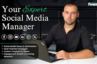 be your social media marketing manager and content creator