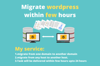 migrate, backup, staging, clone your wordpress website