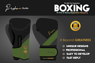 do professional boxing gloves designs