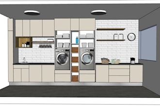 design a beautiful and functional laundry room