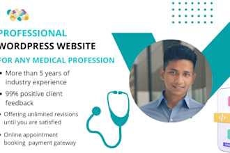 design doctor medical clinic dental telemedicine websites