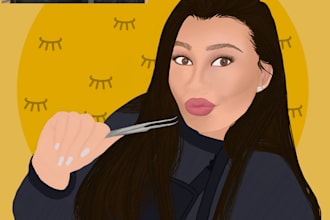 illustration for your brand with an item of your choice