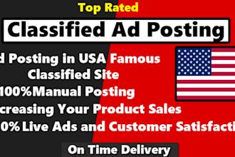 do high quality free classified ad posting in USA