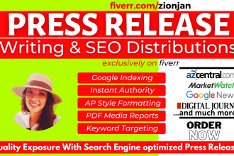 do newsworthy press release writing and SEO distribution