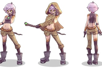 draw character sheets of your character of choice