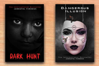 design a professional book cover and ebook cover for amazon KDP