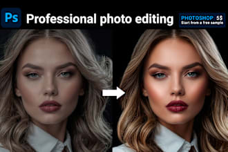 do portrait photo retouching and photoshop editing