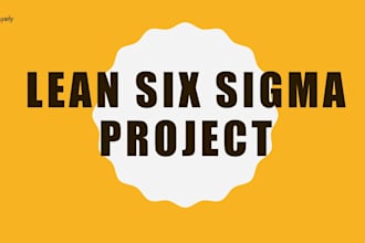 help with your lean six sigma project