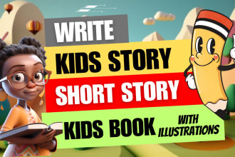 ghostwrite book and ebook writing children short stories with illustrations