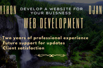 develop a website based on django python