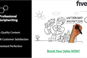 write an engaging video script for your whiteboard animation