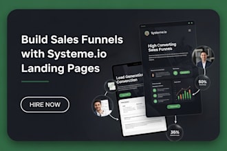 build sales funnel and landing page with systemeio