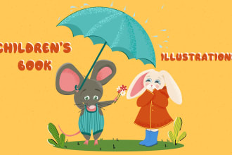 draw cute children book illustrations