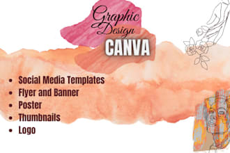 design flyer, poster, banner, social media post using canva