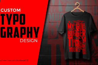 typographic t shirt, hoodie tank top design