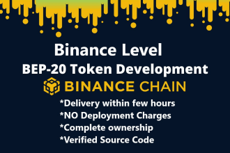 make binance level bep20 token on binance smart chain