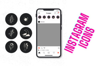 design instagram highlight story icons within few hours