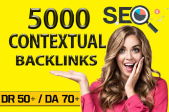 5000 link building with contextual dofollow SEO backlinks service