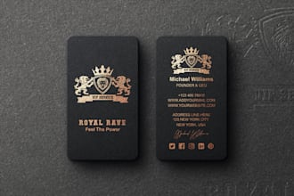 create business card minimal and luxury  business card design