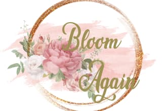 design beautiful feminine watercolor logo for you