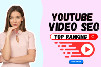 be your youtube video SEO ranking expert