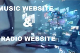 design responsive radio station website, stunning music, live streaming website