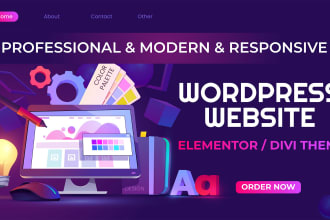elementor, divi, wordpress, website, online store, by elementor, divi theme