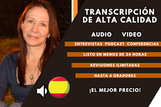 transcribe audio or video to text in 24 hours