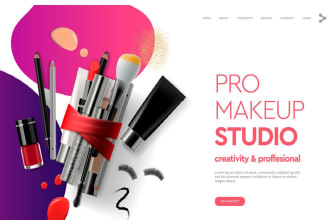 create impressive and responsive website for makeup artist