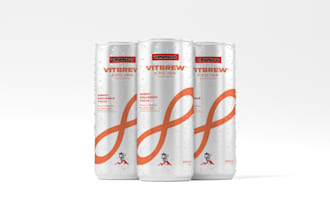 design perfect can or bottle label and mockup