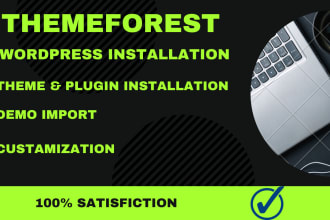 install and customize themeforest wordpress theme