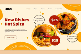 develop resturant, cakes, dropshipping, clothes, spa website