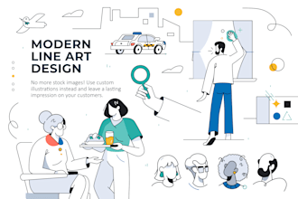 create line art for your website and app