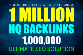 build 1m tier 2 and 3 for SEO higher ranking