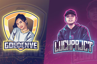 design esport mascot logo from your photo into avatar twitch, youtube etc
