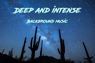 compose a dark, intense video and channel music