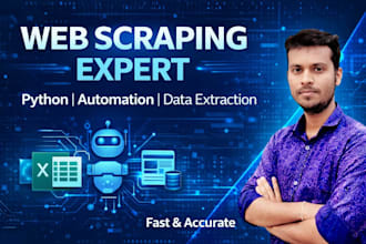 python web scraping, automation and bot development