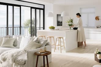 create a photorealistic 3d interior render