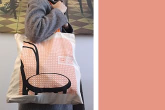 design your custom tote bag with a minimal graphics